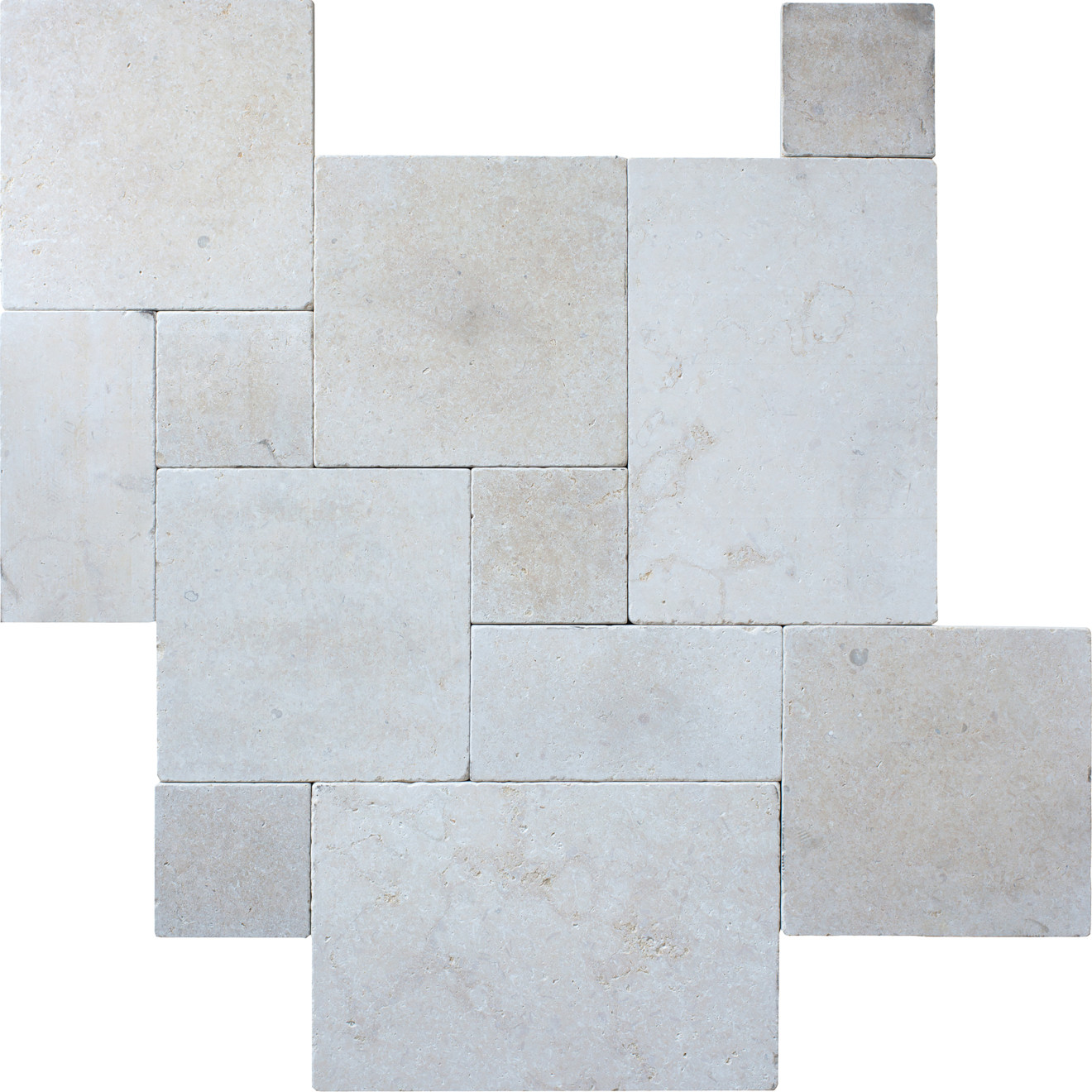 3cm Tumbled Limestone Paver in Menia Cream | Bedrosians Tile and Stone