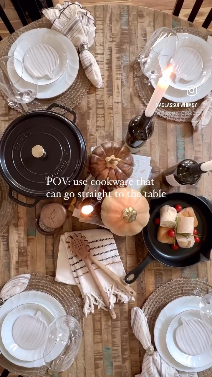 Worth it!!

As the holidays approach there’s nothing worse than spending half the day in the kitchen cooking and the other half of the day doing dishes.

POV: use cookware that can go straight to the table and save yourself some blood, sweat and tears. 