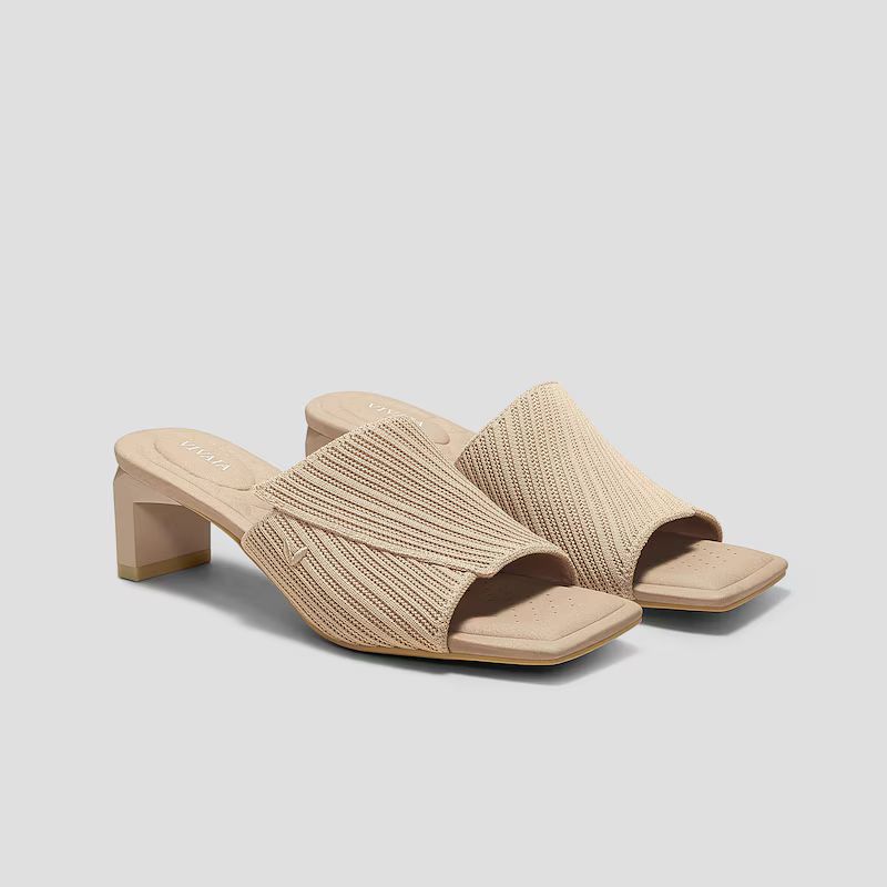 Square-Toe Block Heel Sandals (Jade Pro) | VIVAIA