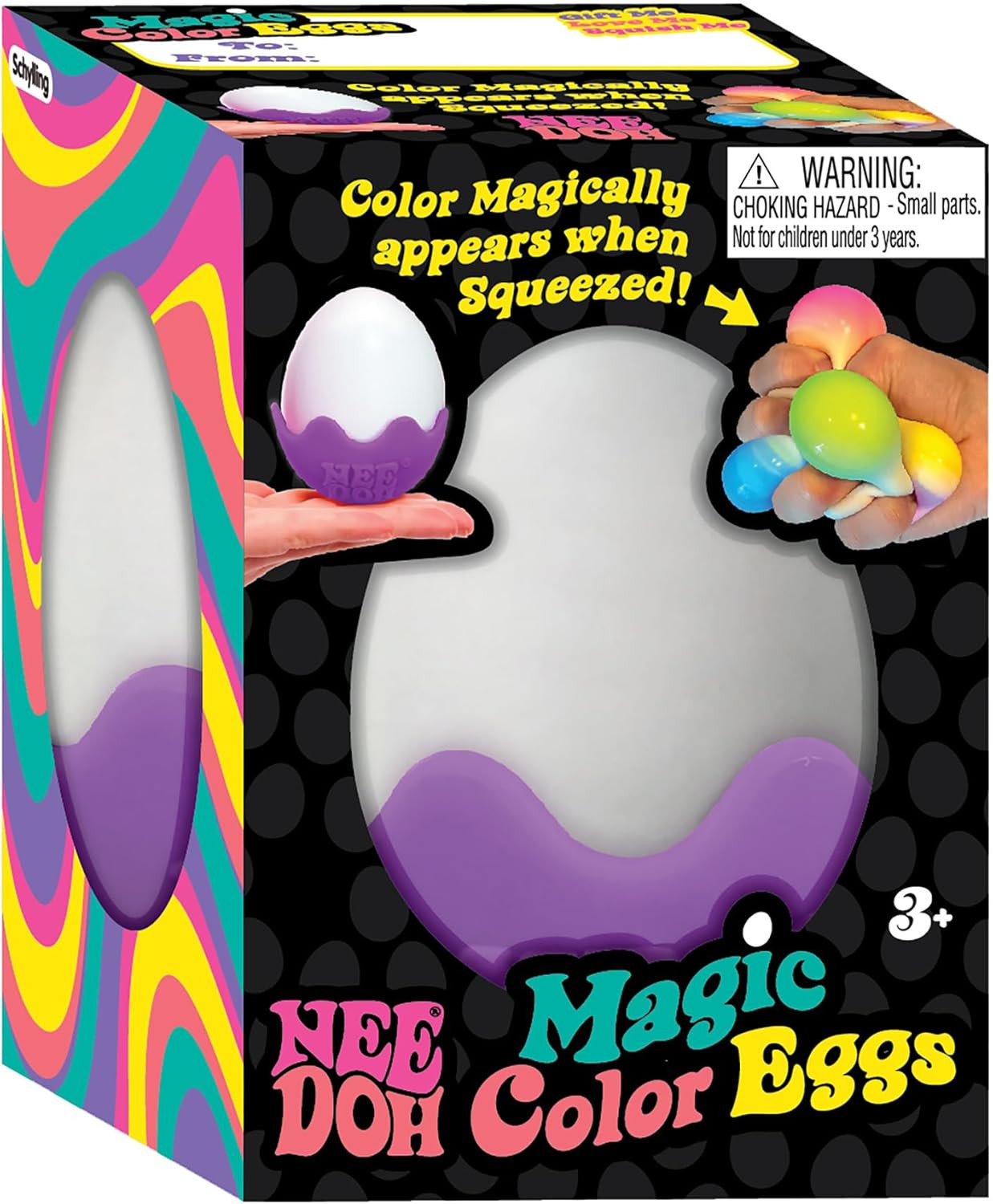 Schylling NeeDoh Magic Color Egg - Easter Squeeze Toy - Assorted Colors - Ages 3 to Adult (Pack o... | Amazon (US)