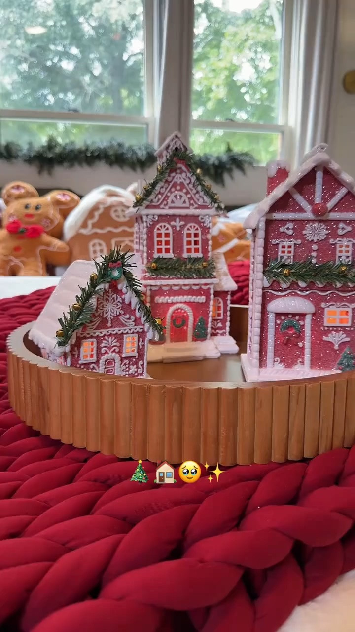 If Christmas at Grandma’s house had an aesthetic, this would be it. 🥹🎄🏠 The little light-up gingerbread houses feel like something we’d have been obsessed with as kids. #christmasnostalgia #christmasvillage #gingerbreadhouse #vintagechristmas #christmasdecor

#LTKSeasonal #LTKHome #LTKSaleAlert