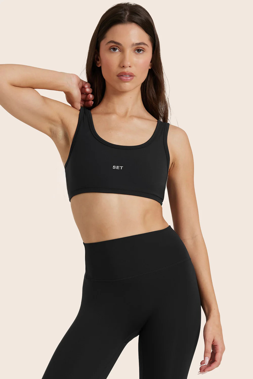 AIRLUXE™ BREATHE SCOOP BRA - ONYX | SET Active