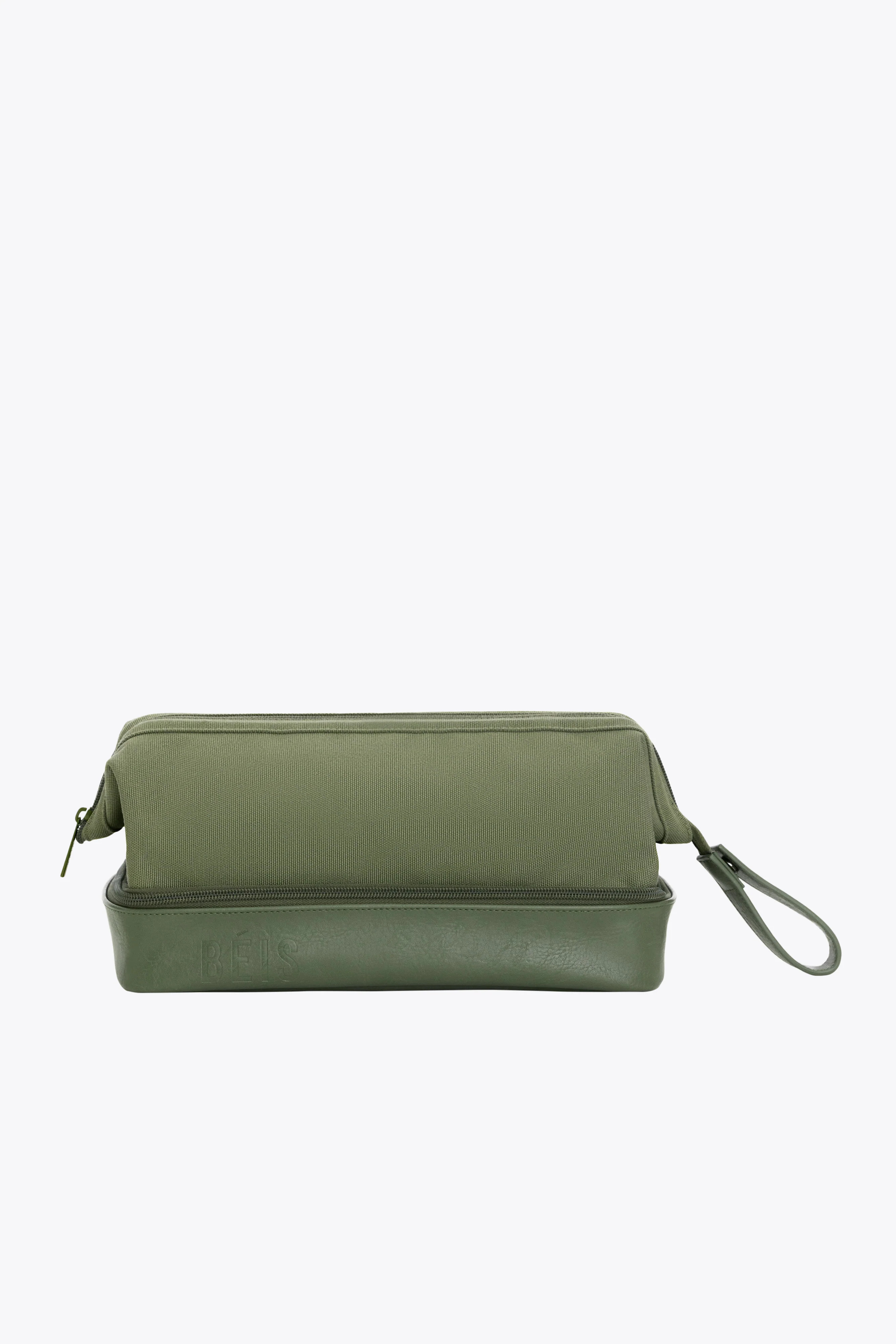 BÉIS 'The Dopp Kit' in Olive - Olive Green Dopp Kit & Toiletry Bag | BÉIS Travel