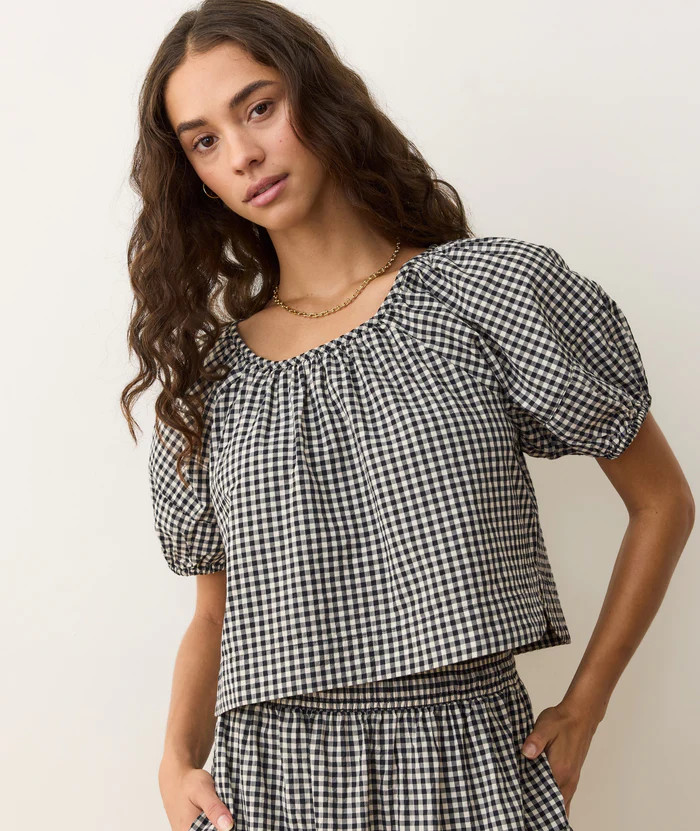 Gia Poplin Blouse | Marine Layer