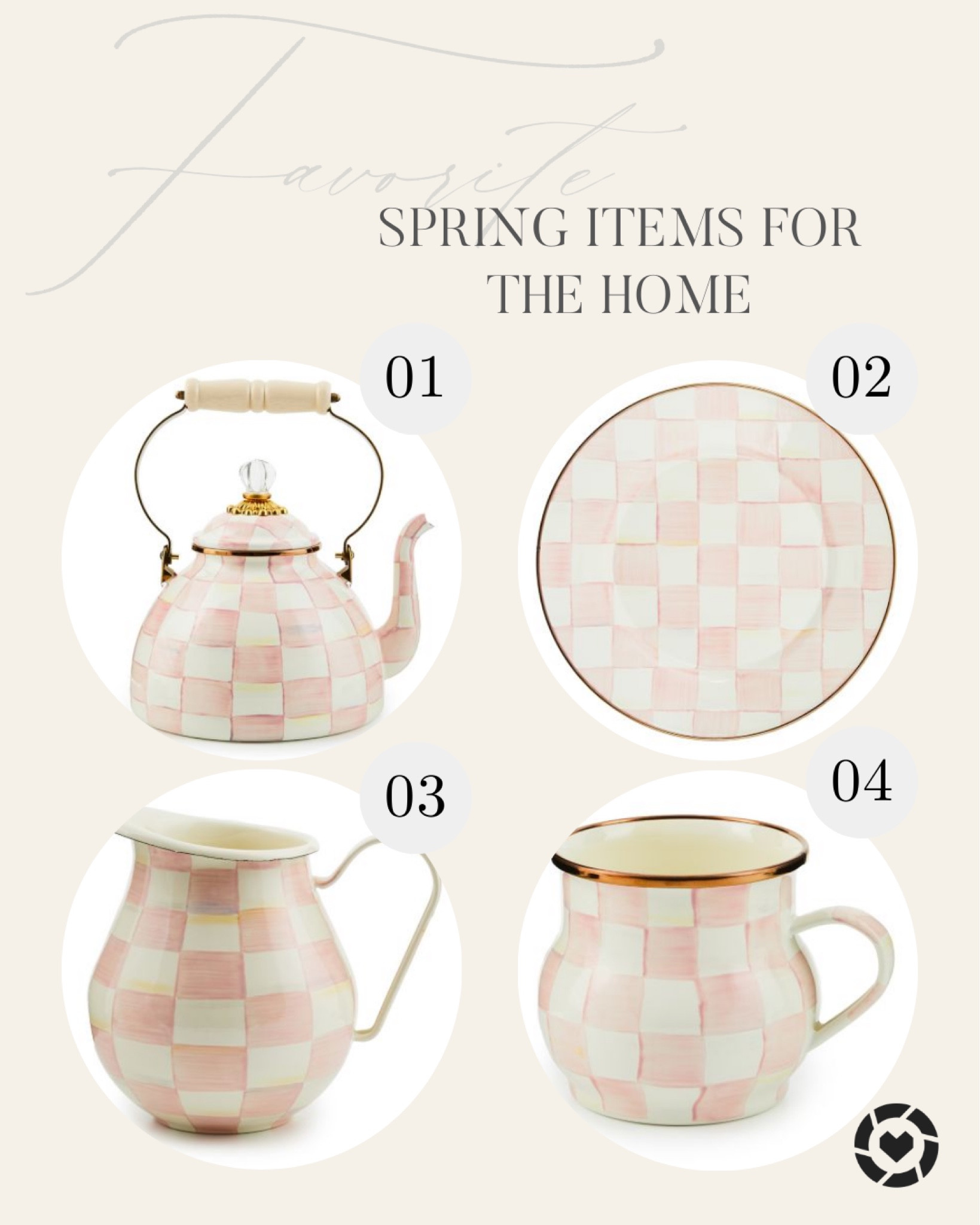 mackenzie-childs rosy check collection making my house feel fresh for spring

#LTKhome
