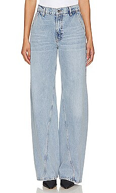 ANINE BING Briley Wide Leg in Capri Blue from Revolve.com | Revolve Clothing (Global)