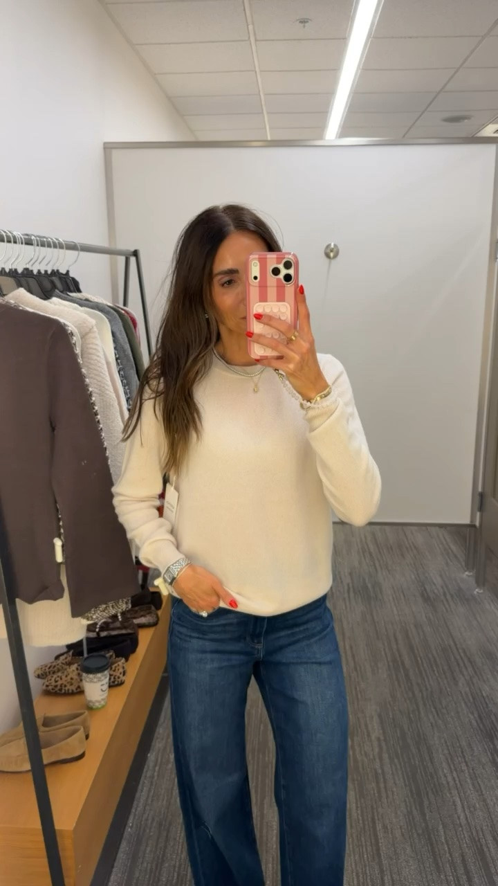 Nordstrom Anniversary Sale, nsale, Paige jeans size 25, cashmere sweater size S, Steve Madden mules.

#LTKSaleAlert #LTKOver40 #LTKootd
