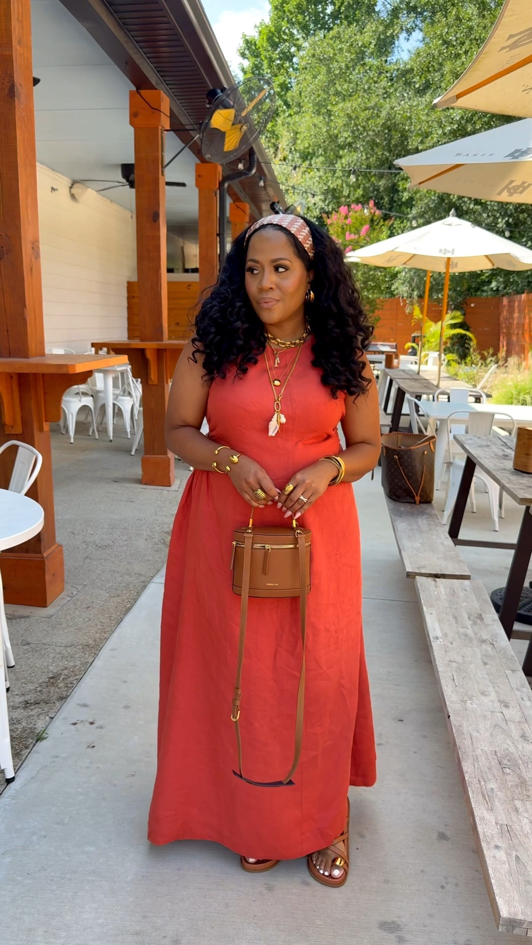 OOTD: Finally wore this @ASOS  dress before the seasons change. In size 14. Bag @PARIS/64 Sandals are Marc Fisher.

Jewelry brand Mack & Myyles tagged in my linktree Use code DIVA 😘

#LTKdayinmylife #LTKgrwm #LTKvlog