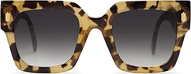 SOJOS Vintage Oversized Square Sunglasses for Women,Retro Womens Luxury Big Large Sun Glasses UV4... | Amazon (US)