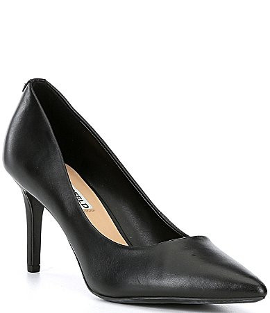 KARL LAGERFELD PARIS Royale Leather Stiletto Pumps - 9.5 | Dillard's