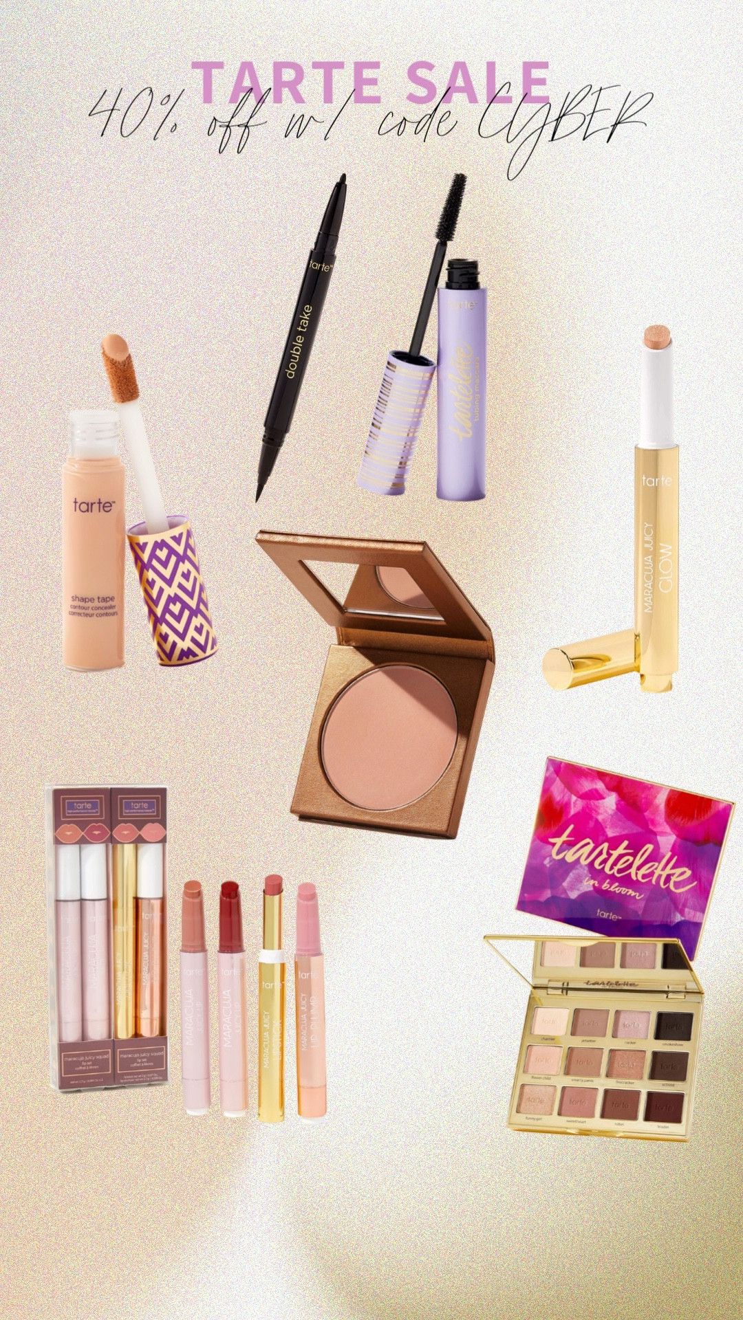 Tarte makeup sale! 40% off using code CYBER 💄

#LTKbeauty #LTKsalealert #LTKunder50