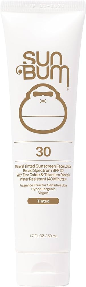 Sun Bum Mineral SPF 30 Tinted Face Sunscreen - Matte Primer - Broad Spectrum Moisturizing Sunscre... | Amazon (US)