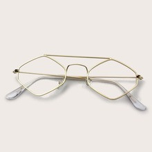 Top Bar Glasses With Case | SHEIN