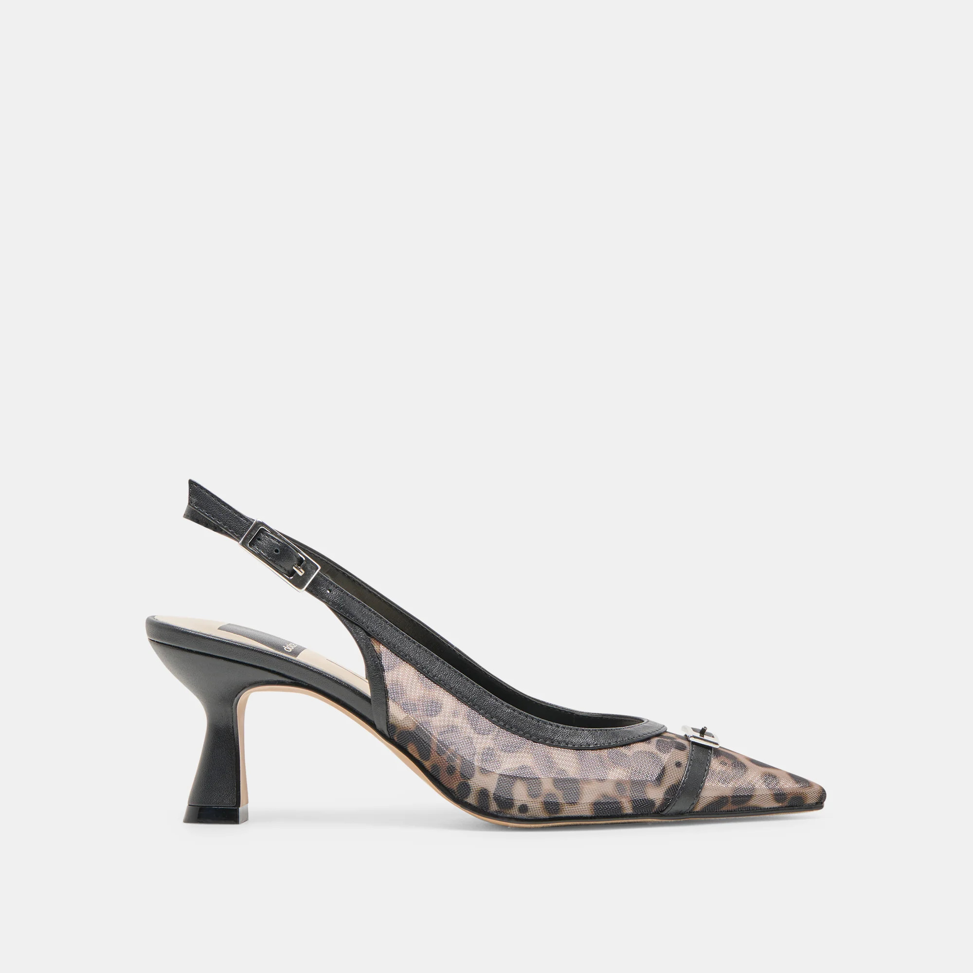 Lorine Heels Leopard Mesh | DolceVita.com