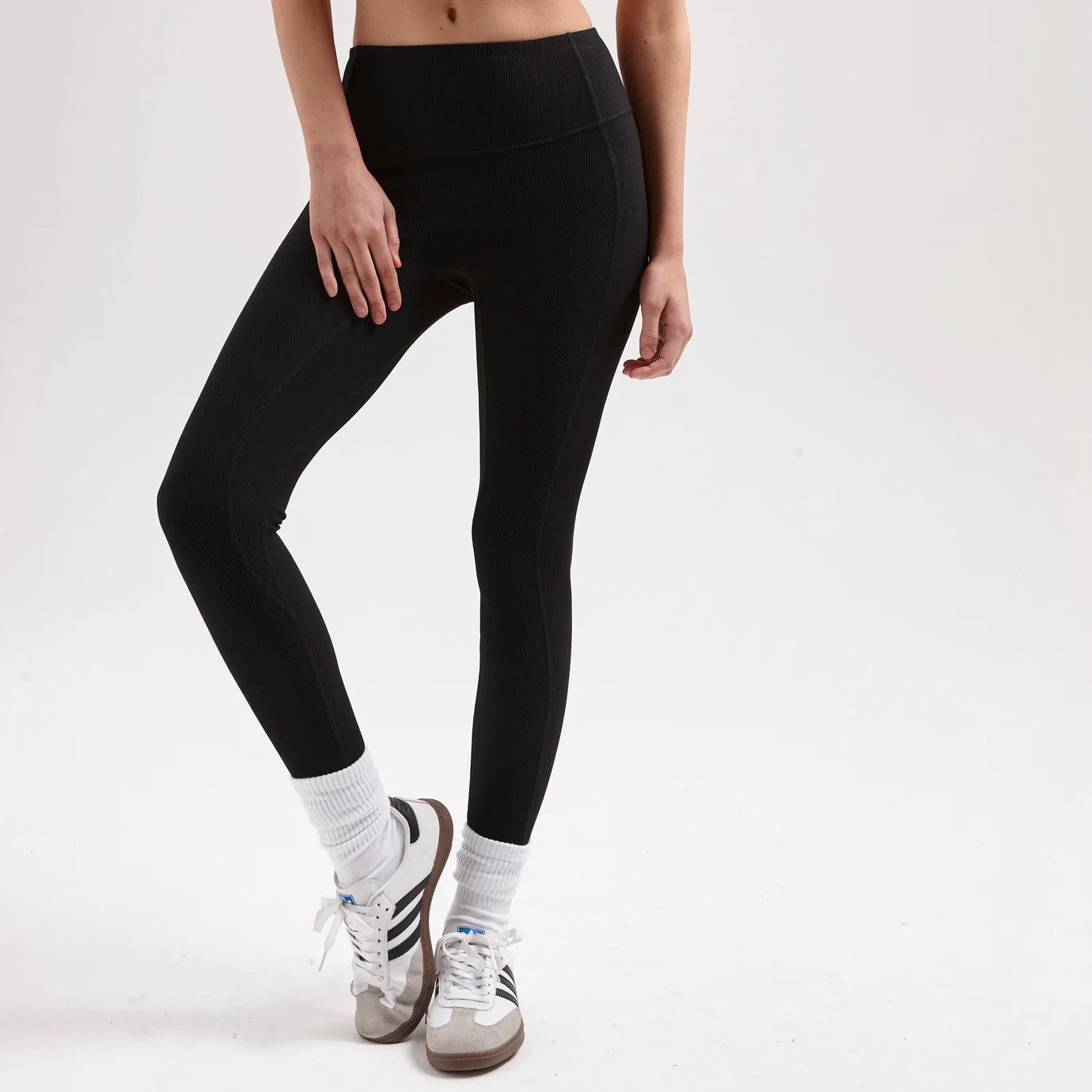 THE ULTIMATE RIBBED LEGGINGS - BLACK | WAT The Brand