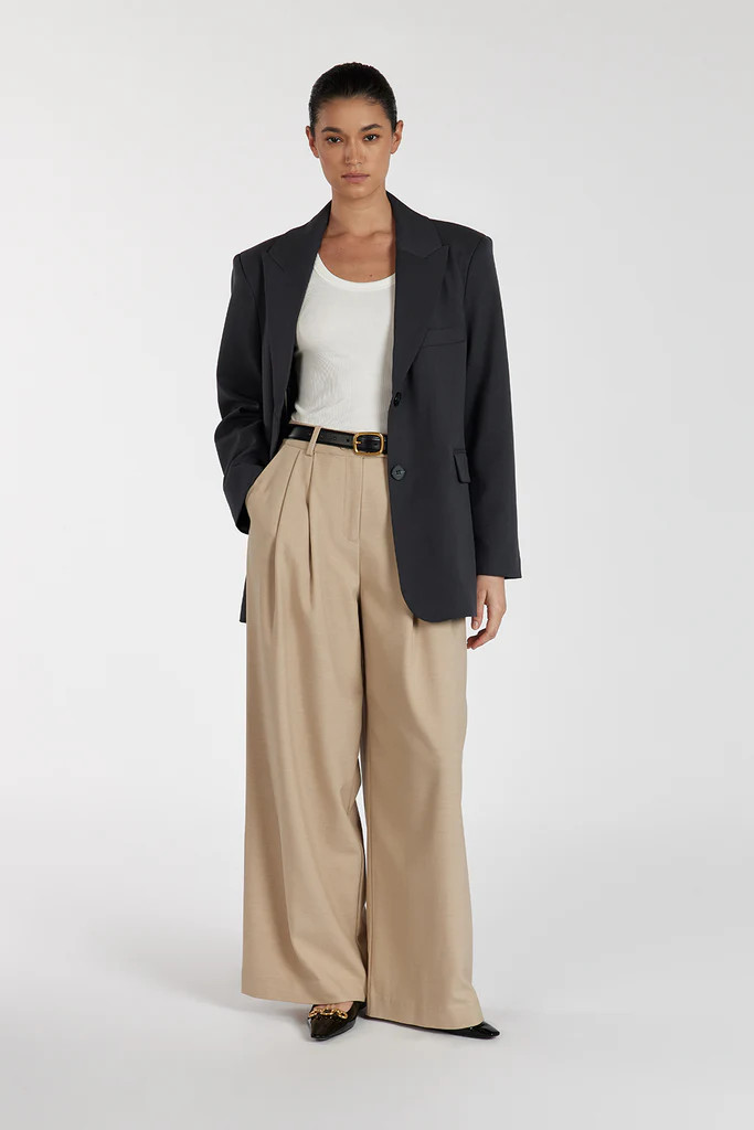 HARLEY SLATE OVERSIZED BOYFRIEND BLAZER | DISSH