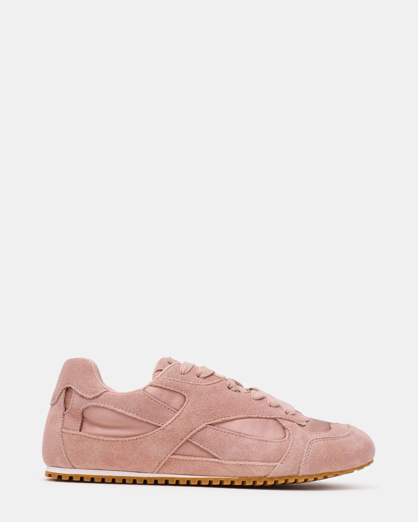 Steve Madden Women's Mila Lace-Up Sneakers - Blush - Size 8 - Leather | Steve Madden (US)