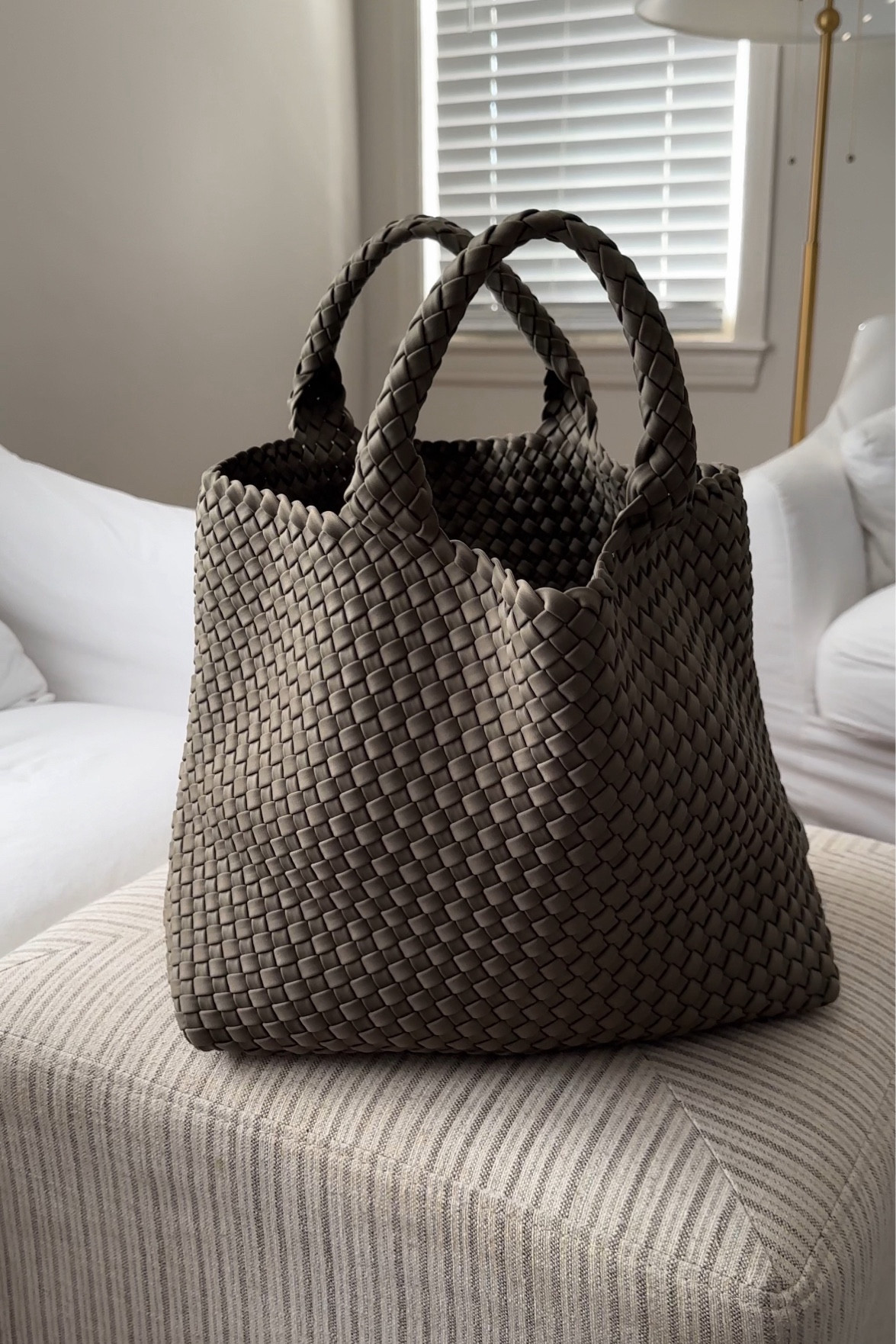 Diaper Bag for the Stylish Mom

I throw one of our TRVL pouches in here with toys & necessities 
I also use the matching green pouch that comes with the bag to hold diapers & wipes so I have some on me at all times