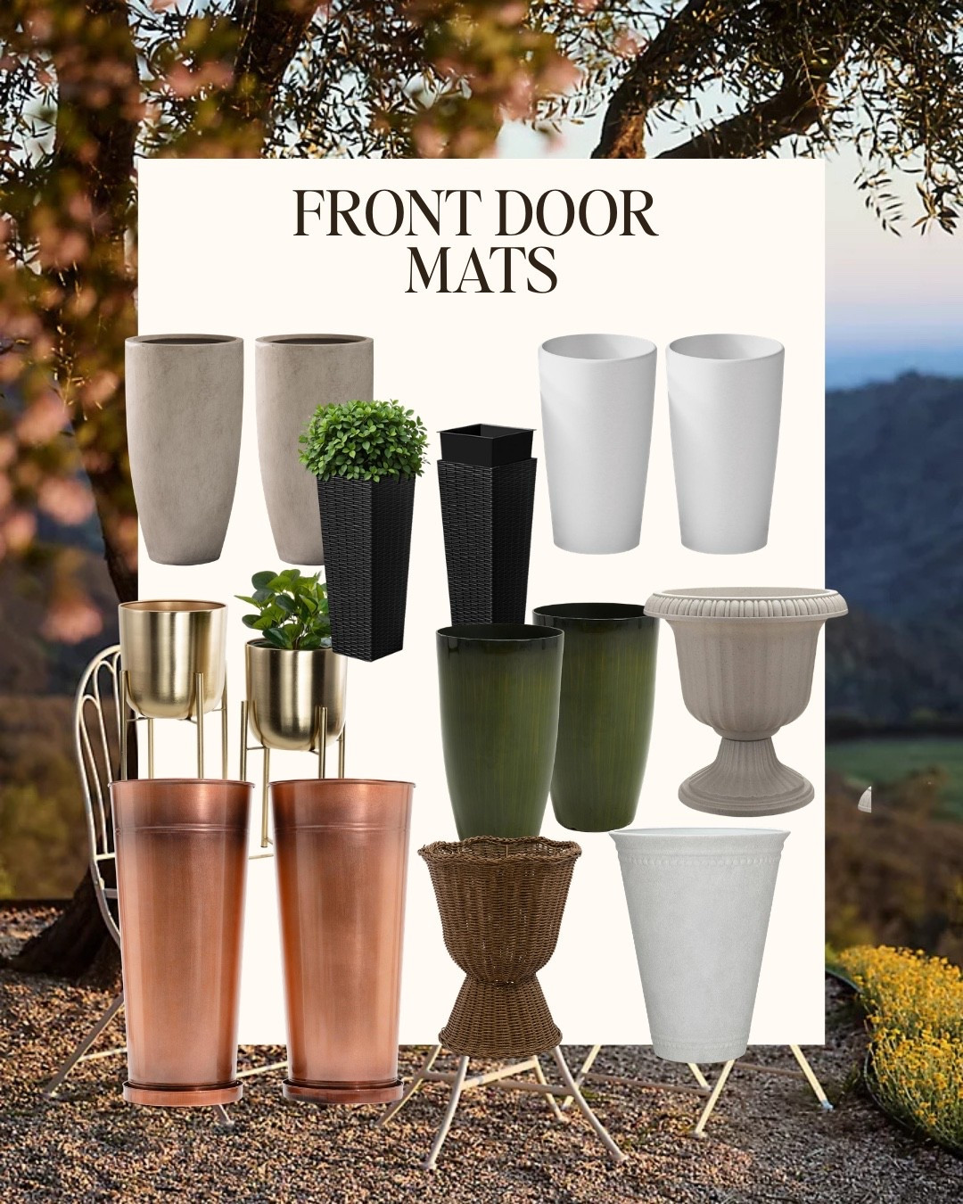 Front door planters for spring!