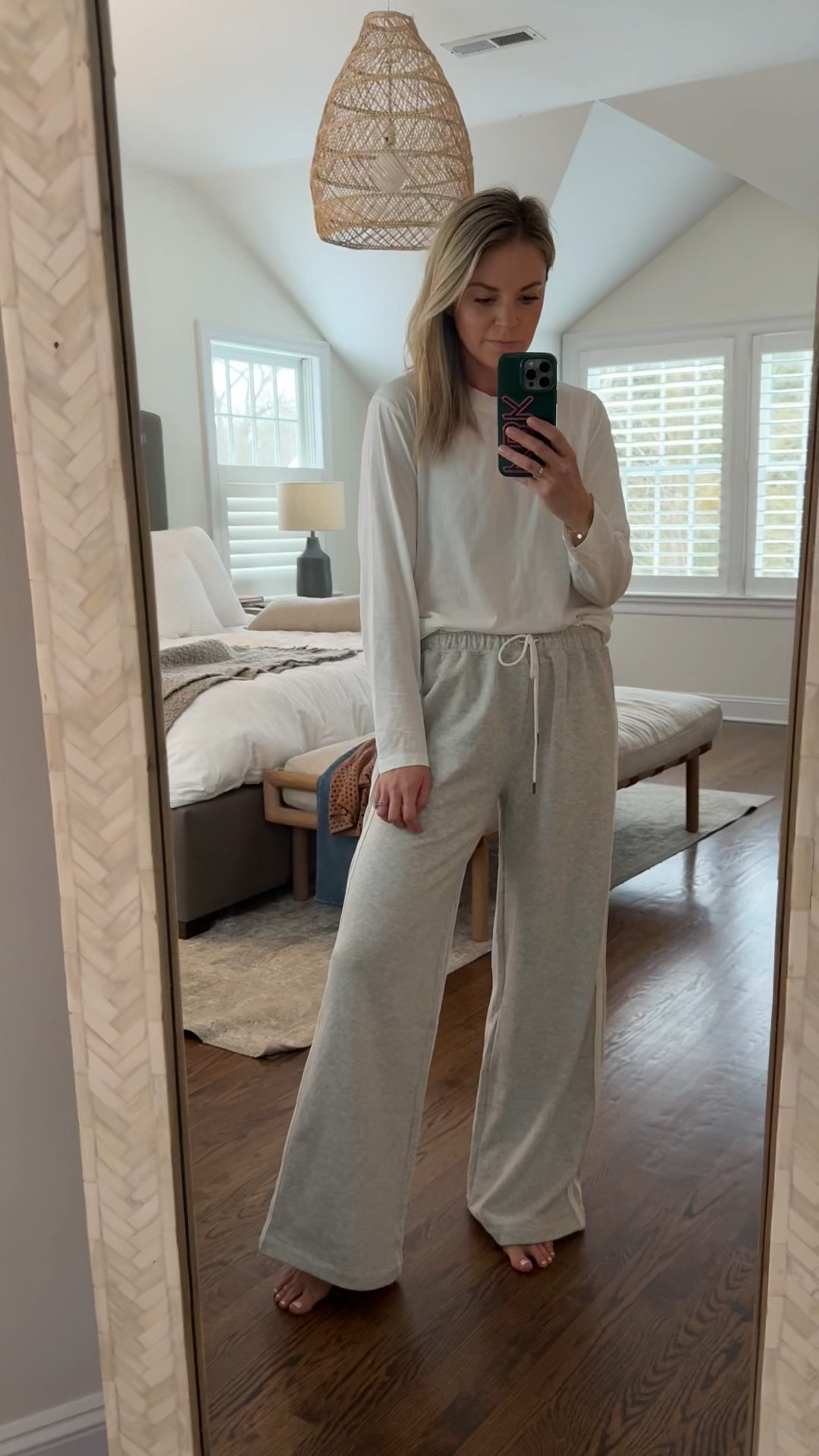 Comfy loungewear. Was torn between the grey or red pants 
-small top 
-small pants, but could have done XS 

#LTKFindsUnder50