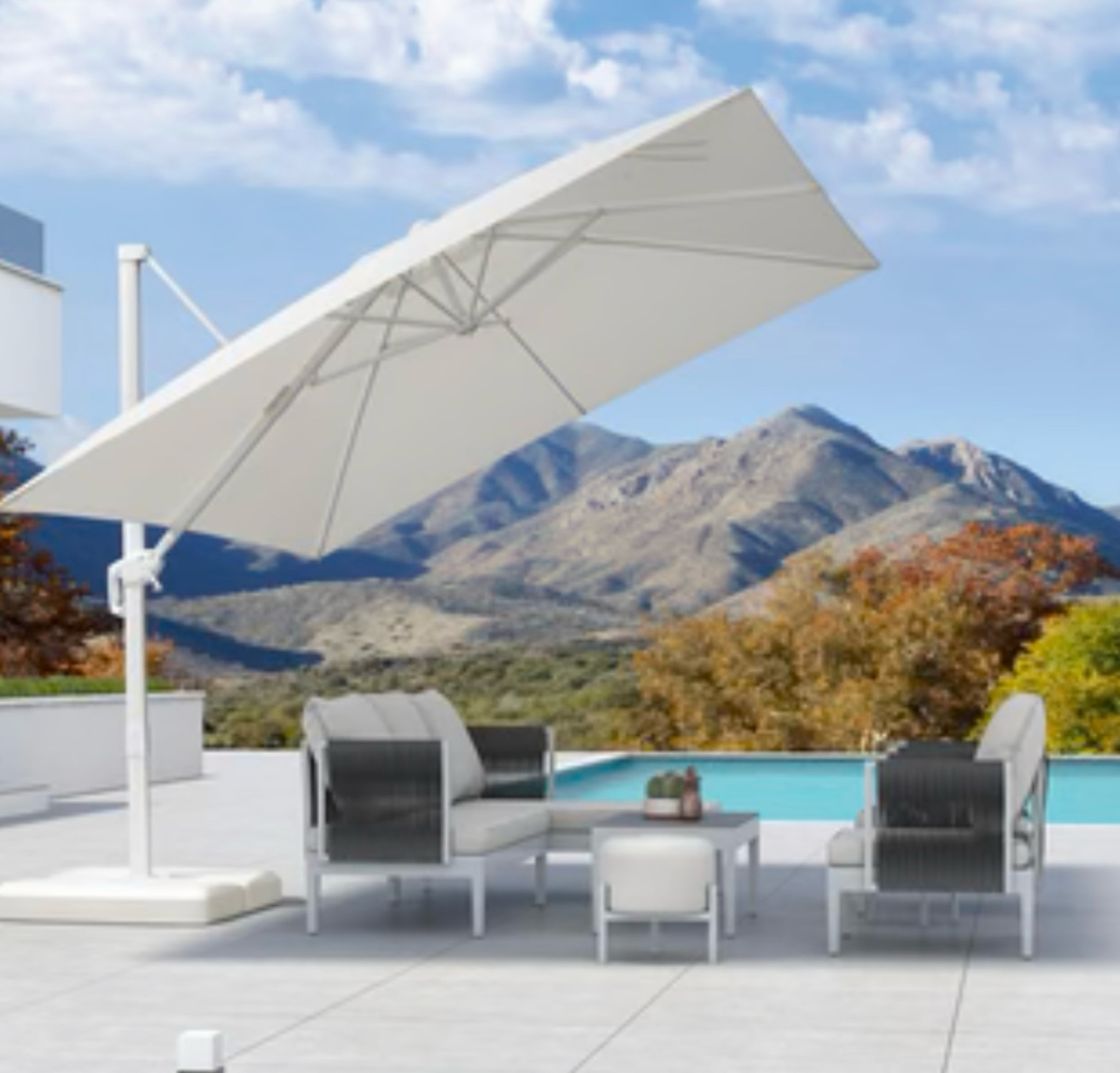 Purple leaf 10ft white patio umbrellaa

#LTKHome #LTKSeasonal #LTKSaleAlert