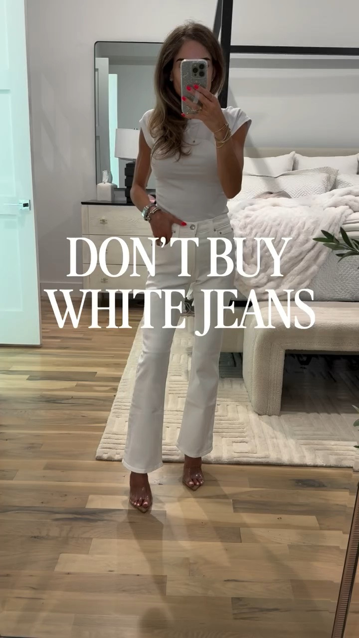 Don’t buy another pair of white jeans before seeing these 👀 all of these fit petite frames (and taller) I’m 5’1, so I know how difficult it can be to find jeans that *actually* fit with no tailoring or hemming needed! 

All of these are perfect for summer + there’s a style for everyone! Shared all the inseam and fit details for you 

white jeans outfit, white denim jeans, high waisted white jeans, straight leg white jeans, wide leg white jeans, petite white jeans, flattering white jeans, non see through white jeans, best white jeans for women, affordable white jeans, amazon white jeans, Levi’s jeans

#whitejeans #petitedenim #whitejeansoutfit #petitejeans #whitedenim

#LTKPetite #LTKSaleAlert #LTKSeasonal