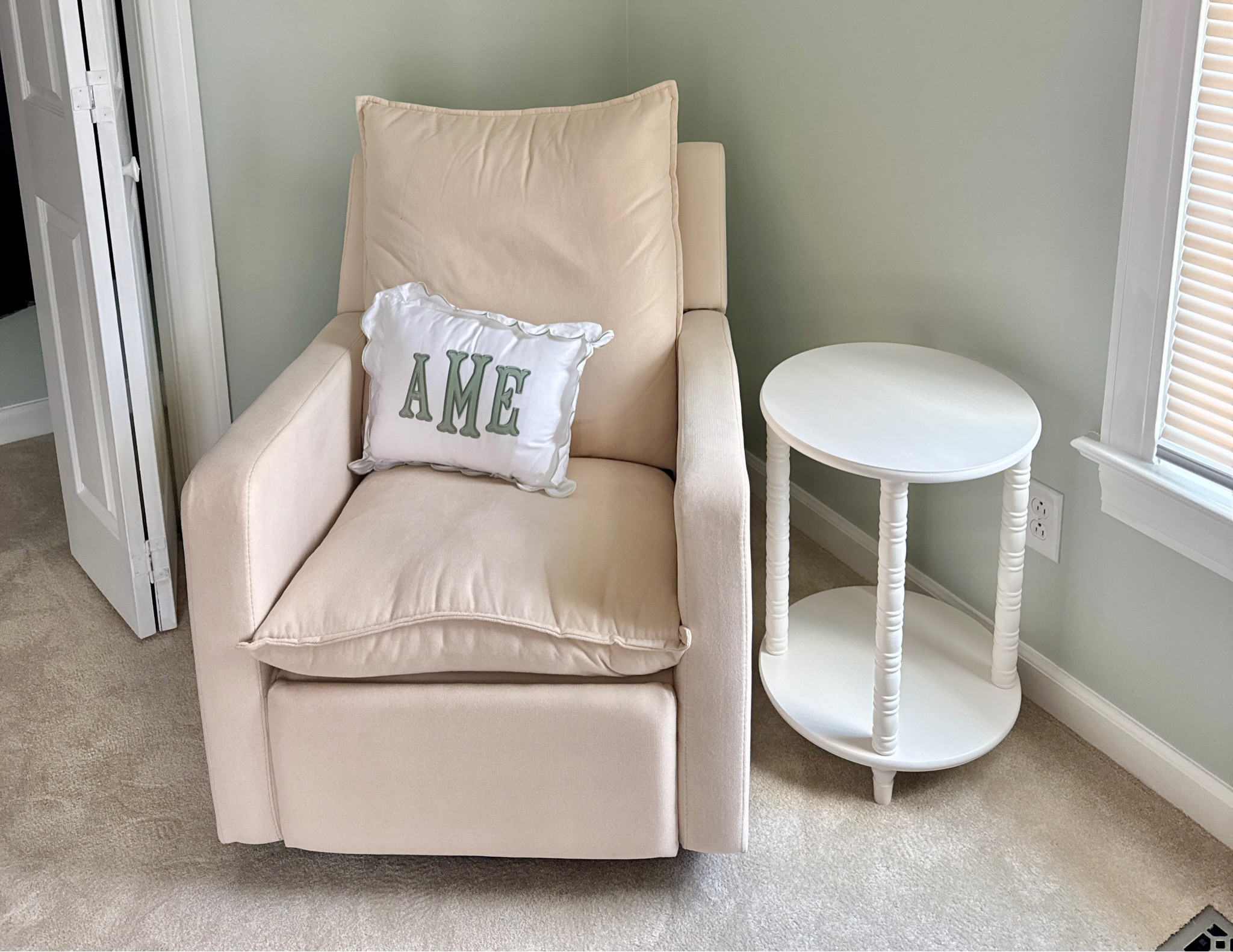 My nursery glider and side table!

#LTKBaby #LTKHome #LTKStyleTip