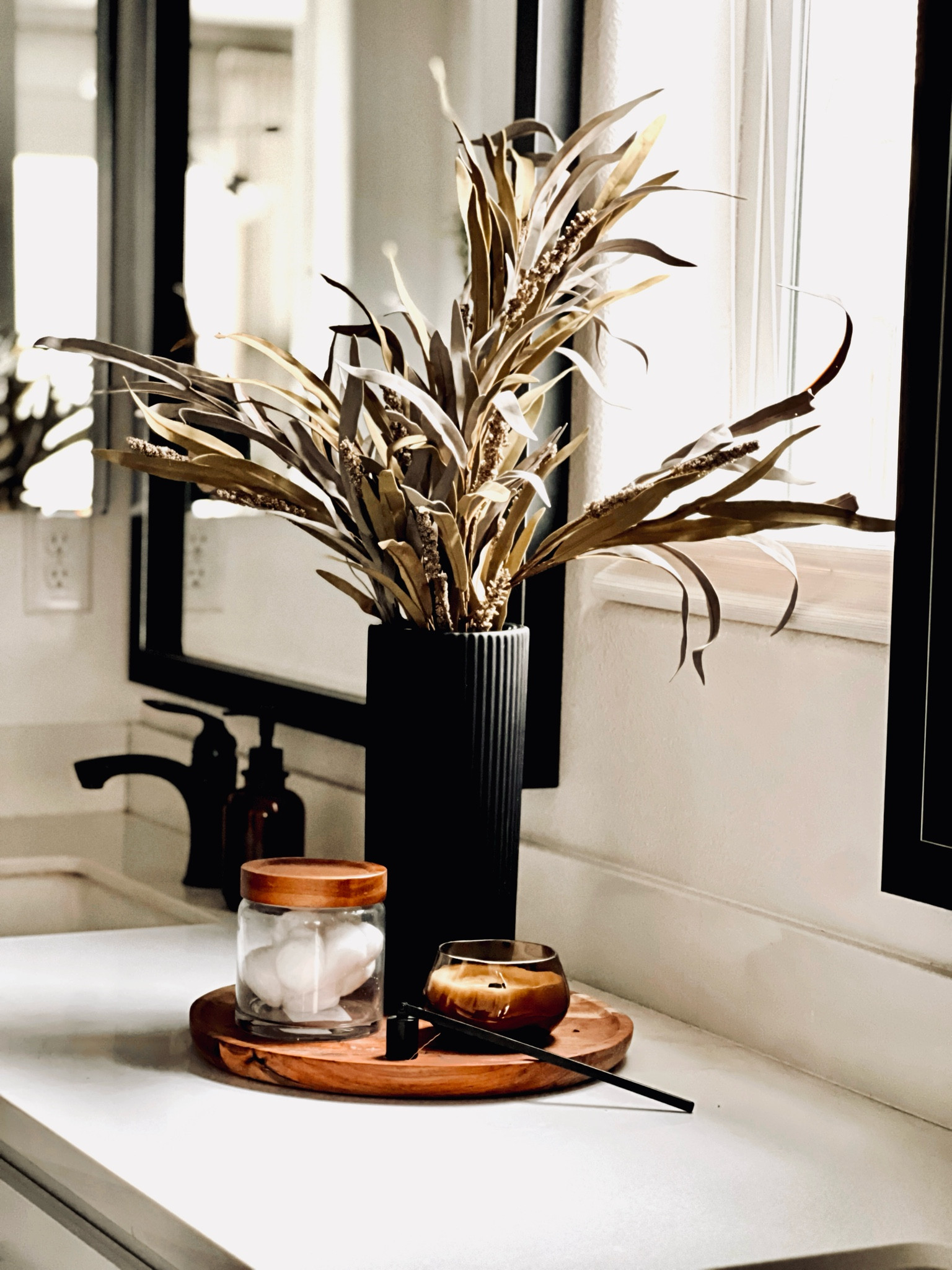 Spa bathroom decor, bathroom counter decor, bathroom styling, bathroom, apothecary, fluted vase

#LTKHome