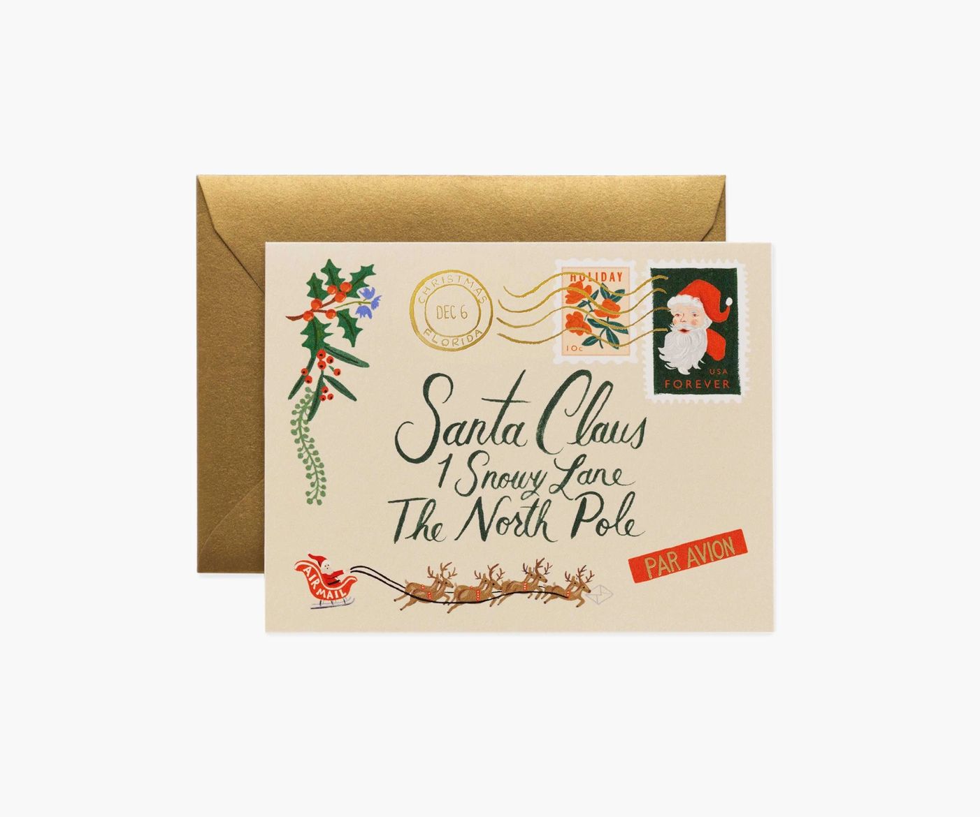 Santa Letter Greeting Card | Rifle Paper Co.