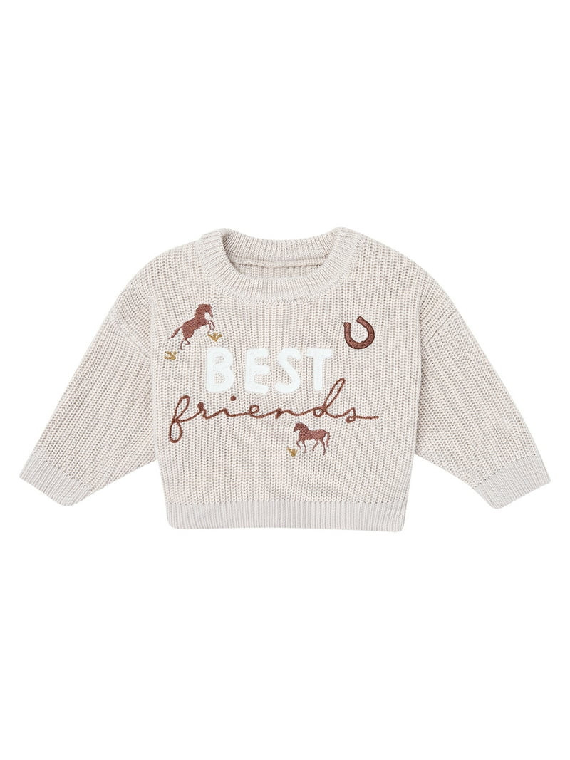 Modern Moments by Gerber Sibling Matching Sweater, Sizes 0/3 Months - 5T | Walmart (US)