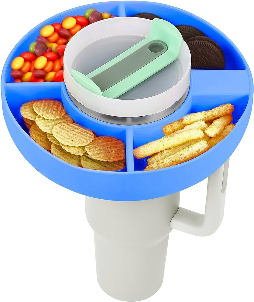 YUBIRD Snack Ring for Stanley Cup, Silicone Snack Tray for Stanley, Tumbler Snack Bowl Compatible... | Amazon (US)