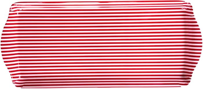 Sprinkles & Confetti Red Stripe Melamine Cookie Tray – Durable Serving Tray for Valentine’s D... | Amazon (US)