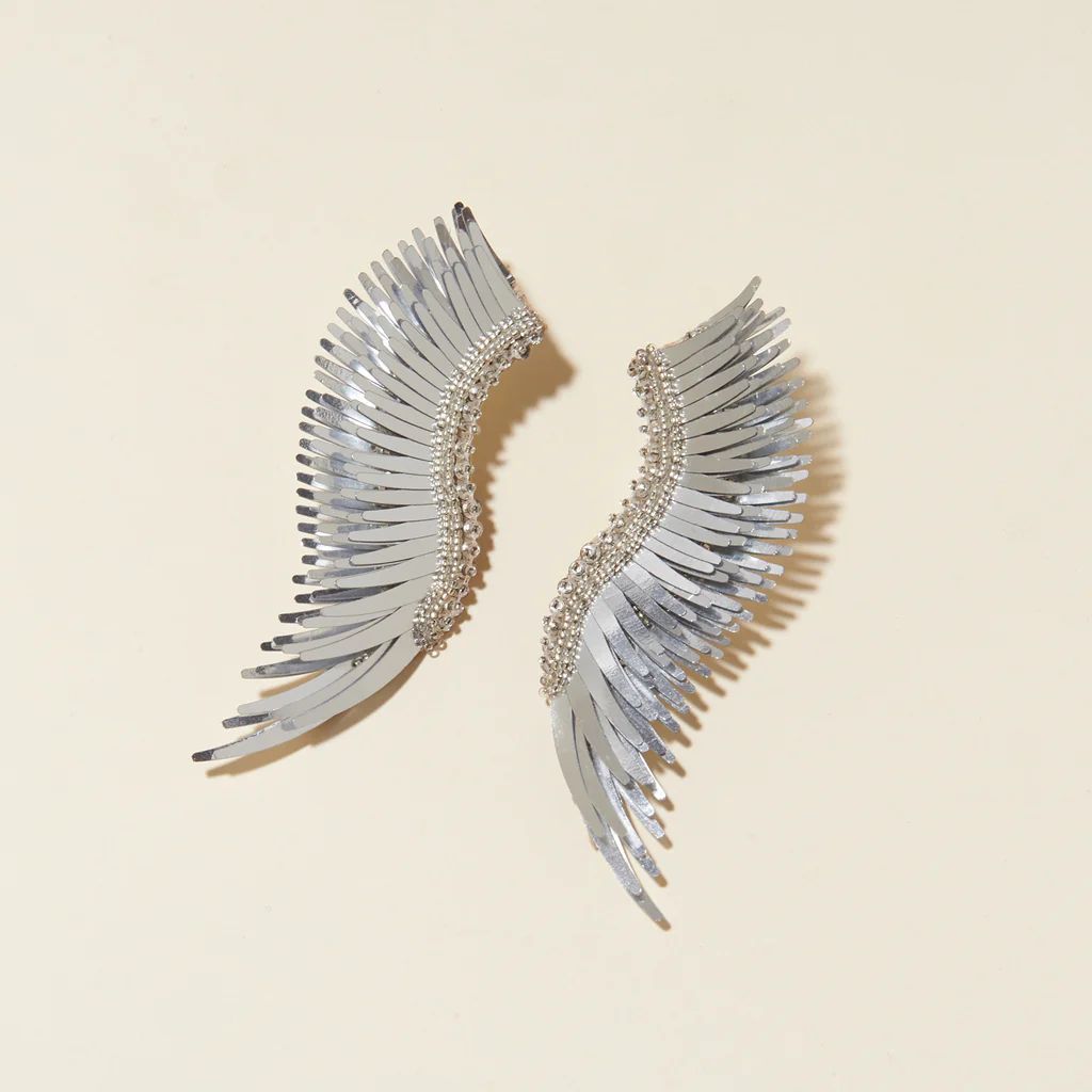 Metallic Madeline Earrings Silver | Mignonne Gavigan