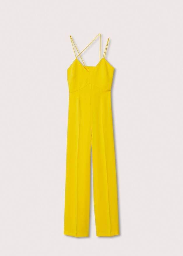 Crisscross strap jumpsuit | MANGO (US)