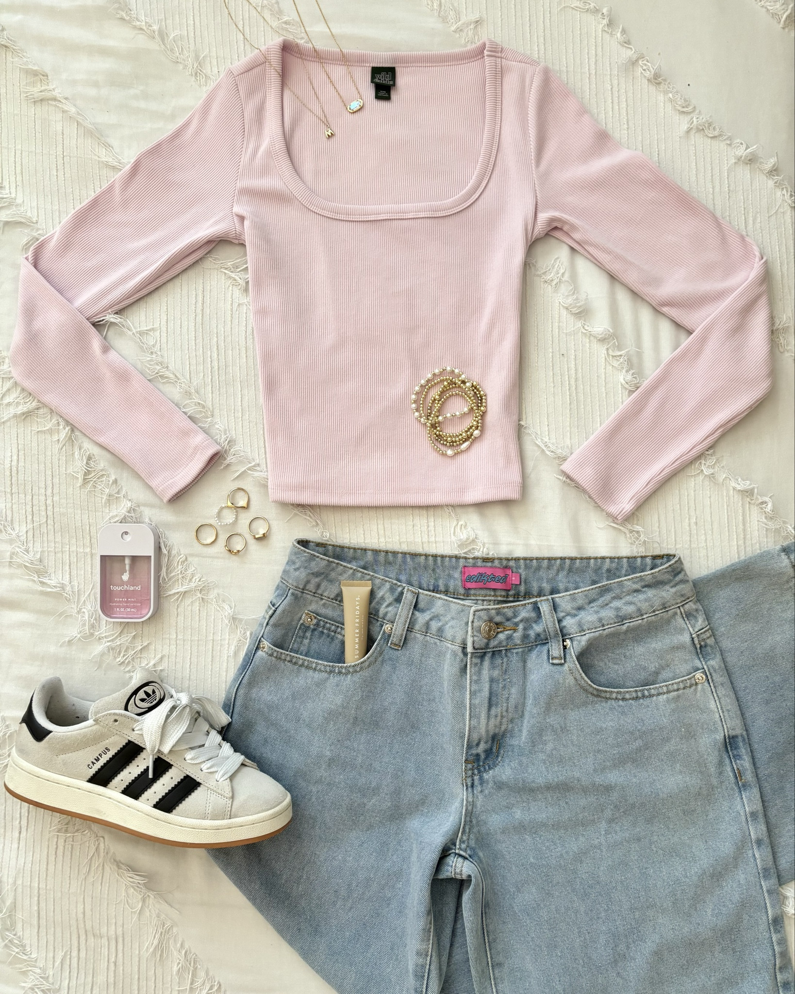Styling my edikted jeans pt. 4 🎀🪞🤍 1/20 #edikted #fitinspo #coquette