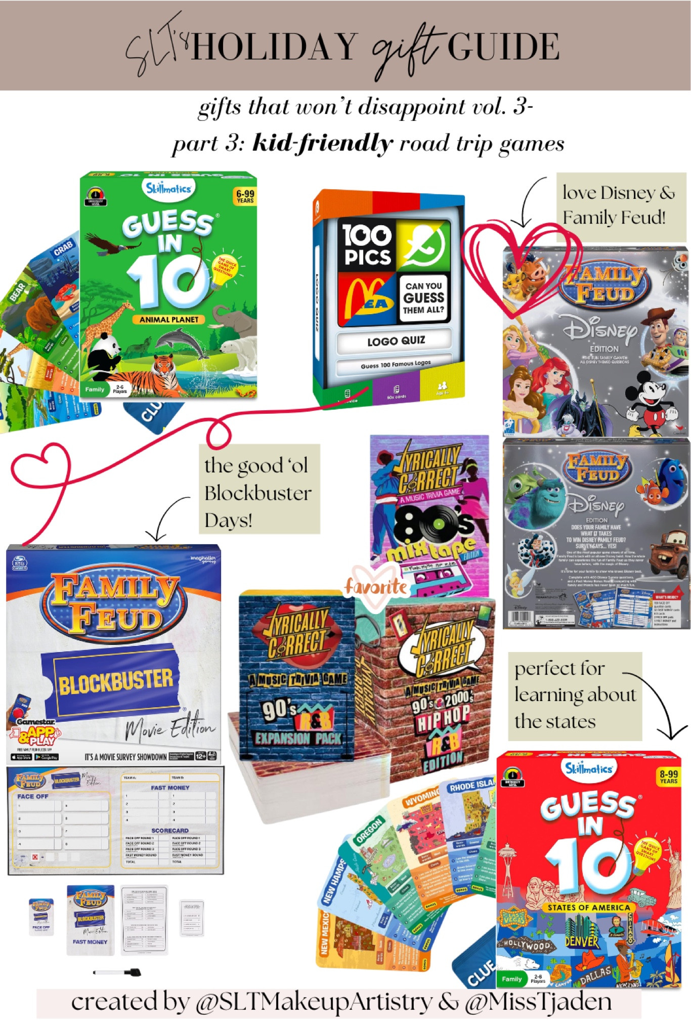 Holiday season means lots of traveling. If someone on your list will be stuck in a car for a while, check out these gift recommendations! Family-friendly, easy to pack, and they’re all mainly card games. Blockbuster Movie Themed Family Feud sounds like a blast!

#LTKHoliday #LTKGiftGuide #LTKfamily