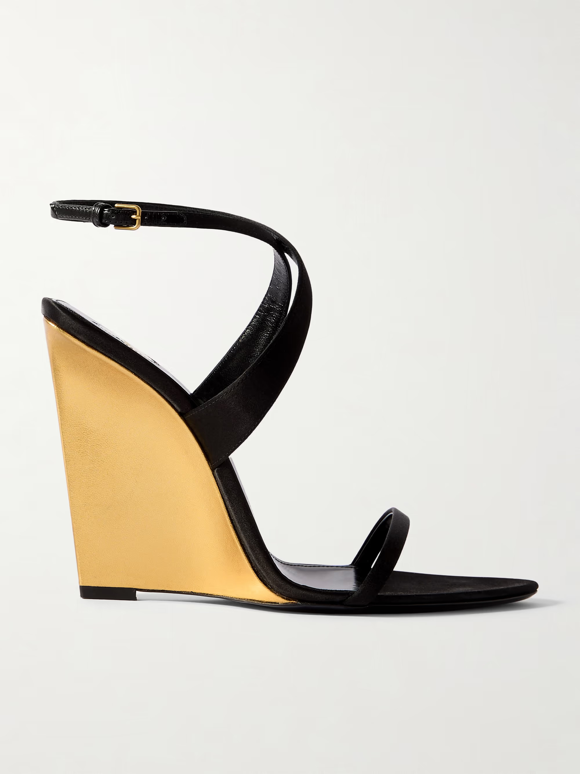 Salome satin wedge sandals | NET-A-PORTER (US)