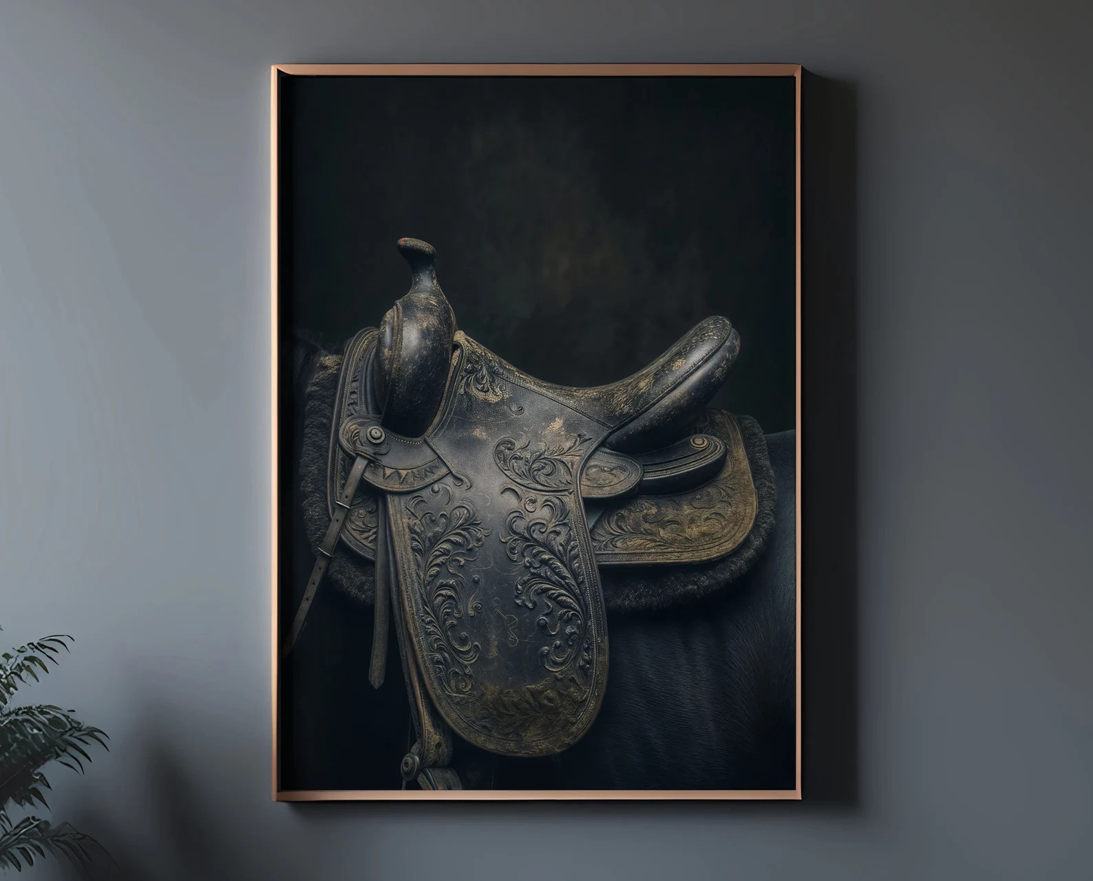 Vintage Black Horse Saddle Poster, Farmhouse Decor Wall Art, Equestrian Print, Equestrian Decor, ... | Etsy (US)