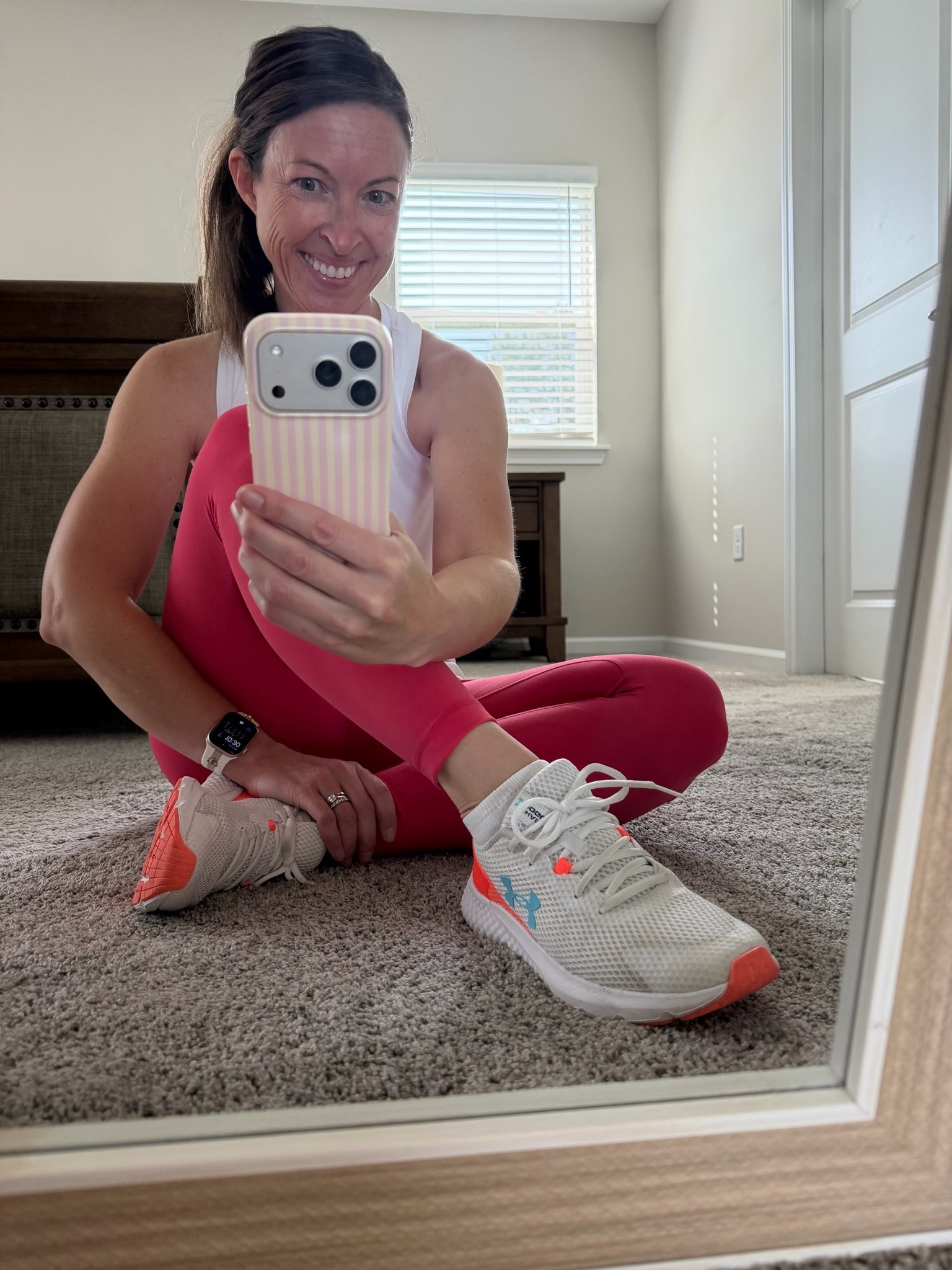 A new shirt and a new pair of leggings makes going to the gym even better!  Plus how cute is this watermelon legging color for spring + summer? 🍉

#LTKfitnessgoals #LTKmomlife #LTKOver40