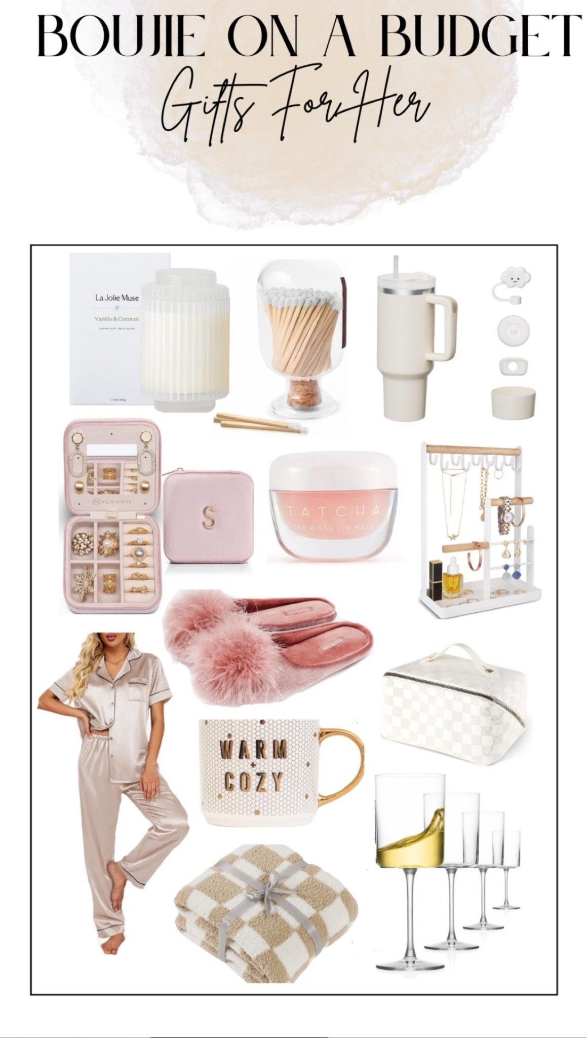 Gifts for her boujee on a budget ideas 


#LTKFindsUnder50 #LTKHoliday #LTKGiftGuide