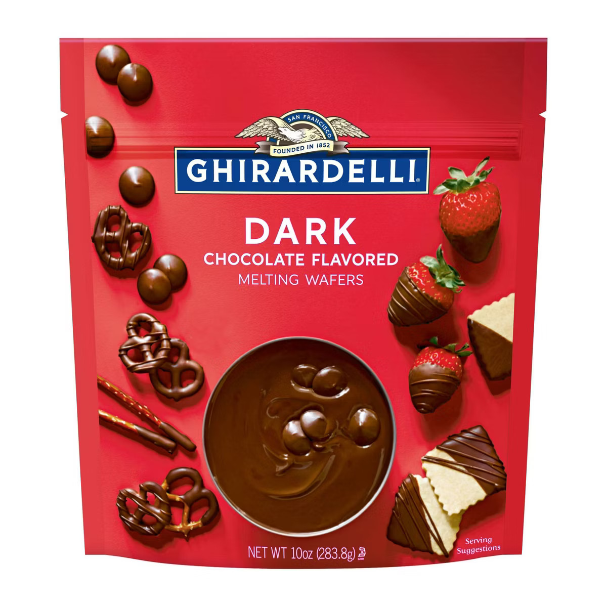 GHIRARDELLI Dark Chocolate Flavored Melting Wafers - 10oz | Target