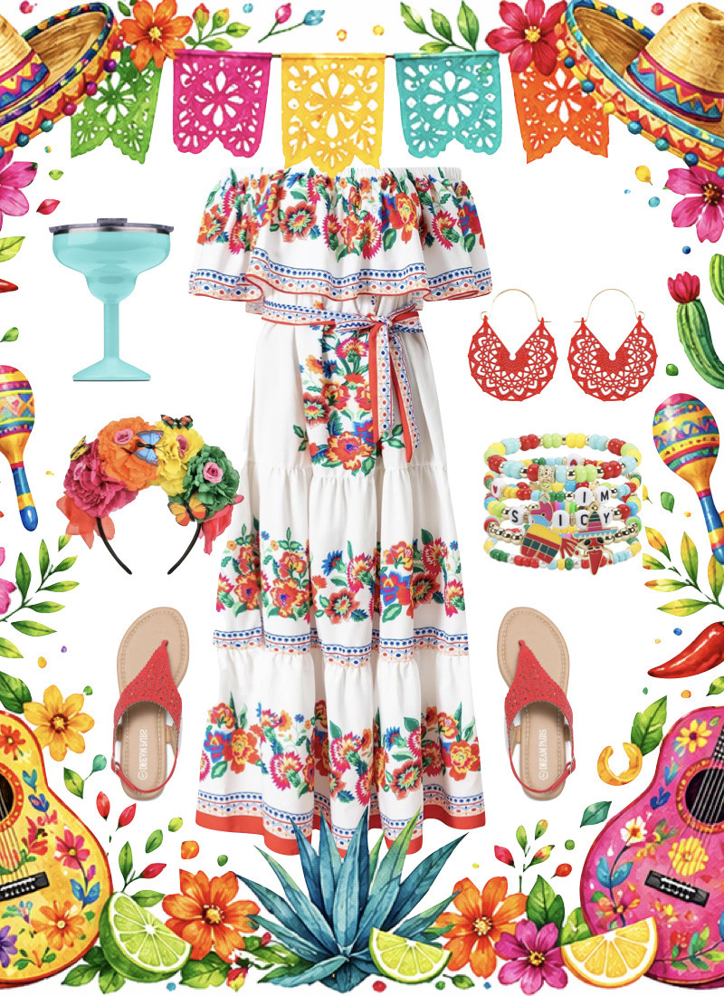 Fun fiesta dress for cinco de mayo / taco theme parties / taco Tuesday or fiesta Friday 

#LTKFestival #LTKSeasonal #LTKootd