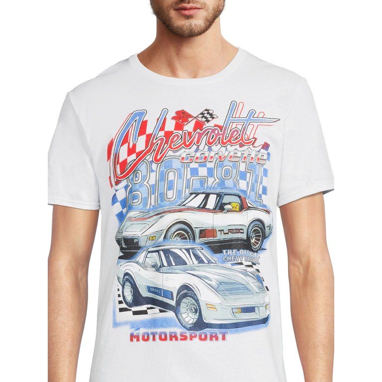 Chevrolet Corvette & Camaro Men's and Big Men's Graphic T-Shirt, 2-Pack | Walmart (US)