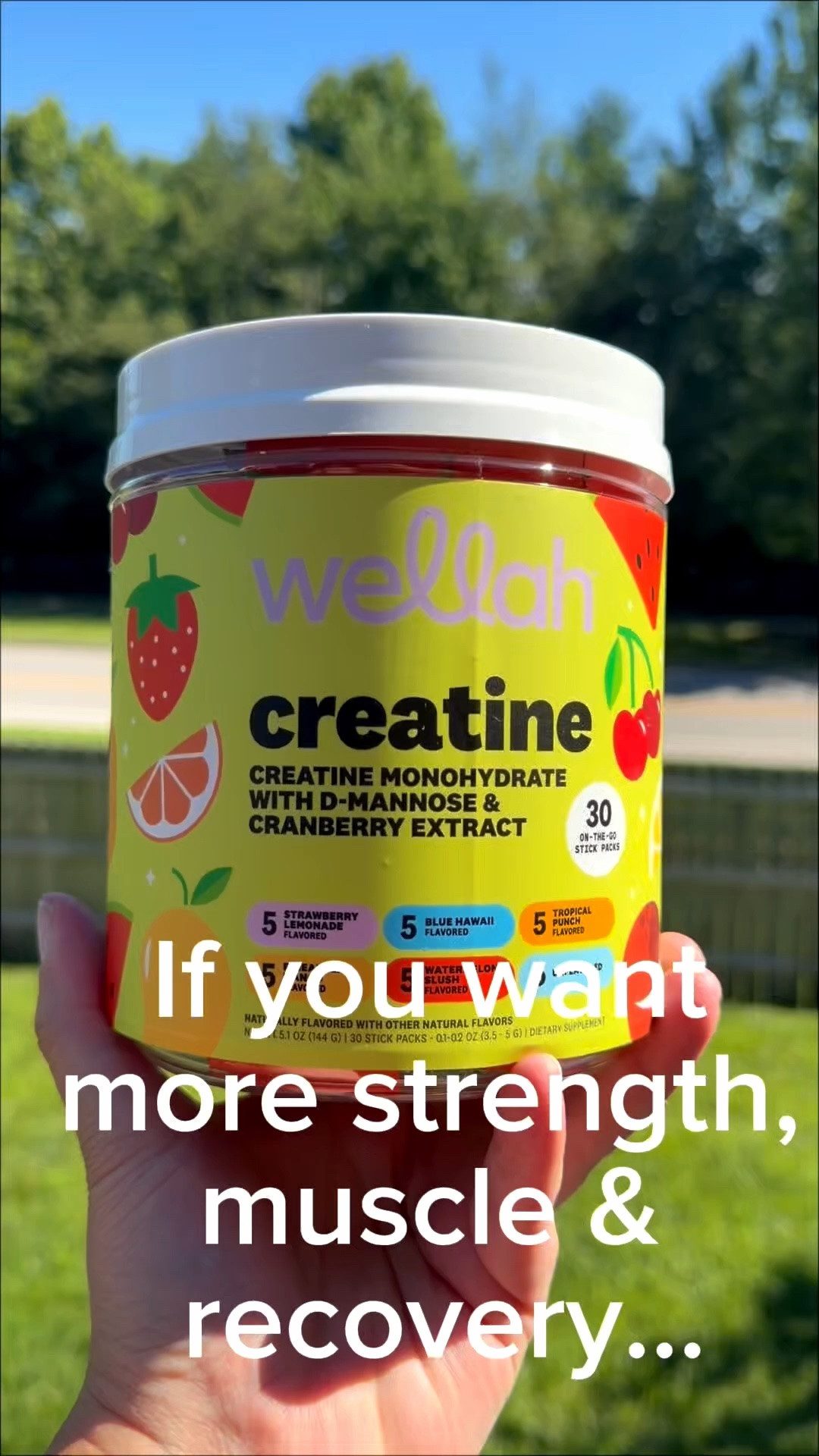 Level up your daily routine with creatine that actually tastes good. 💪🍓 Convenient stick packs, delicious flavors, and the benefits of creatine in every sip.
#Wellah #CreatineMonohydrate #WellnessJourney #FitnessSupplements #HealthyHabits

#LTKmorningroutine #LTKOver40 #LTKfitnessgoals