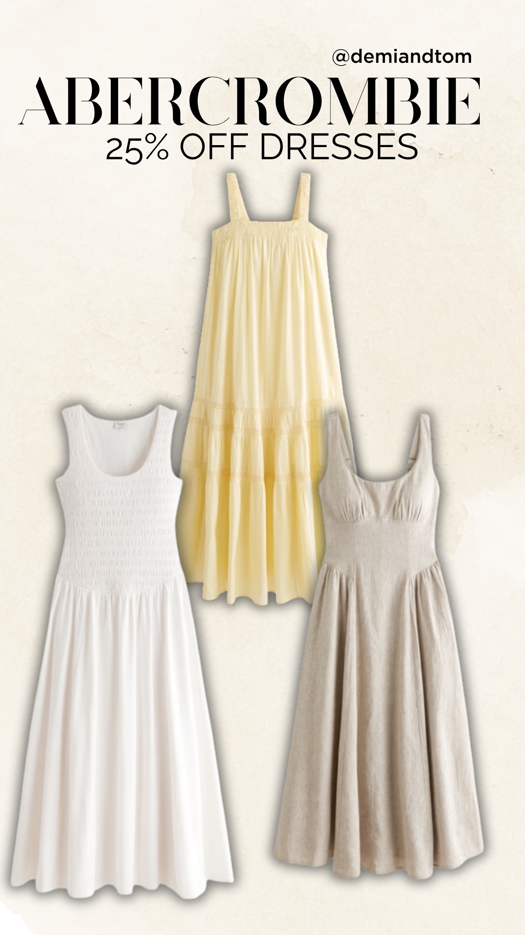 Abercrombie 25% off dresses!