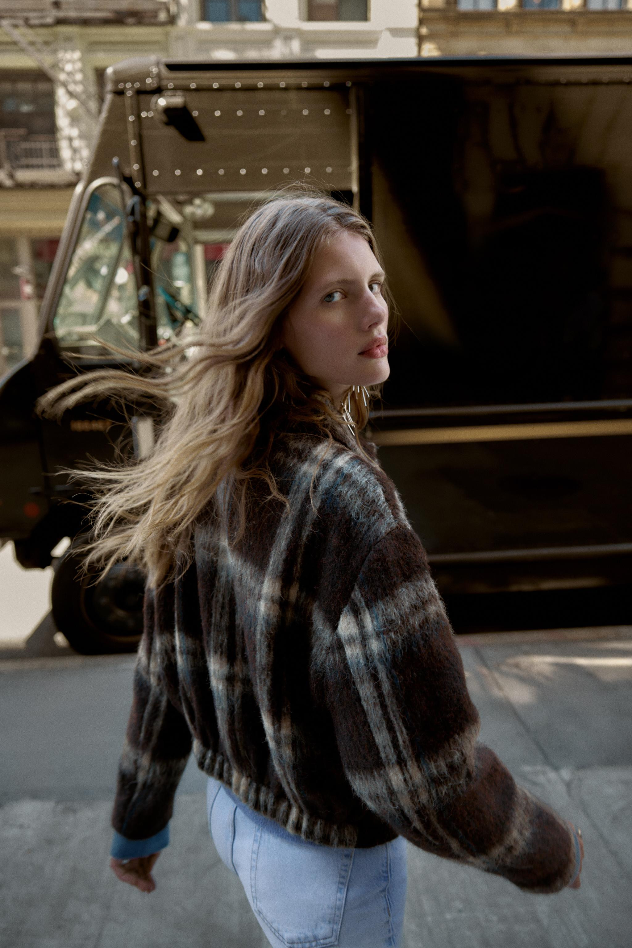 30% WOOL CHECKERED JACKET | Zara US