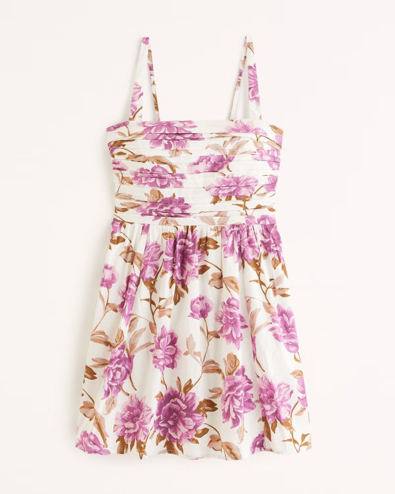 Emerson Poplin Wide Strap Mini Dress | Abercrombie & Fitch (US)