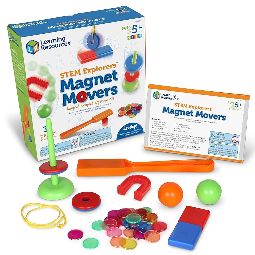 Learning Resources STEM Explorers -Ages 5+, Magnet Movers, Critical Thinking Skills, STEM Certifi... | Amazon (US)