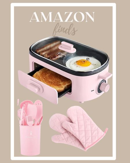 Amazon kitchen finds
Pink kitchen items 

#LTKFind #LTKhome #LTKunder50