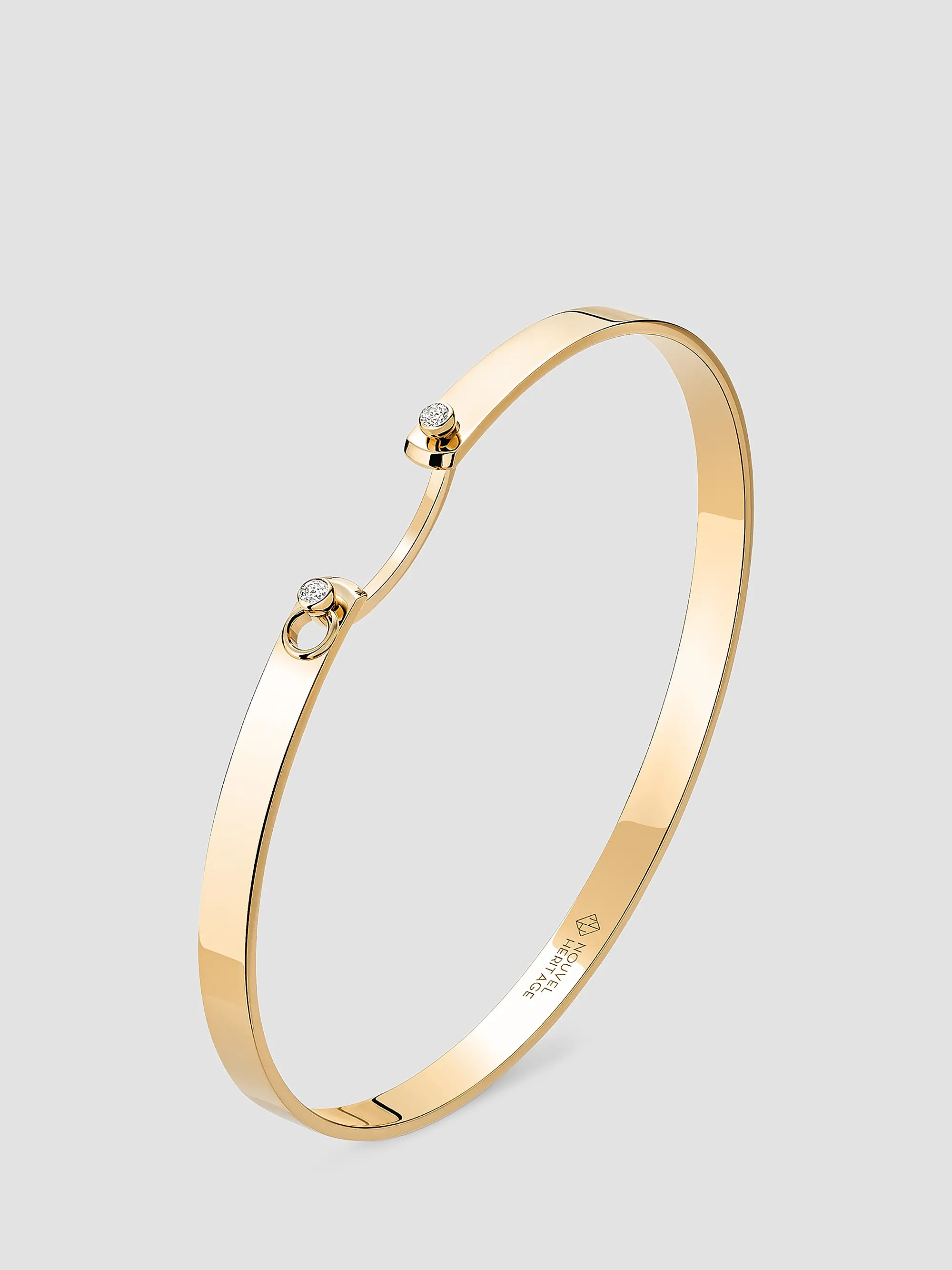 Nouvel Heritage Mood Monday Morning 18K Yellow Gold & 0.06 TCW Diamond Bangle | Saks Fifth Avenue | Saks Fifth Avenue
